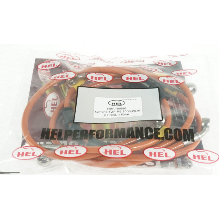 HEL Performance CL-HBK9686 Full Length Race Braided Brake Lines