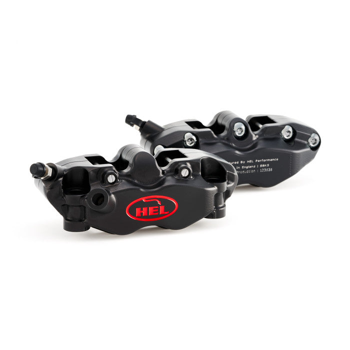 HEL Performance HC2-108-32-32 V2 108mm Solid Billet 4 Piston Front Radial Brake Calipers with Flat Back