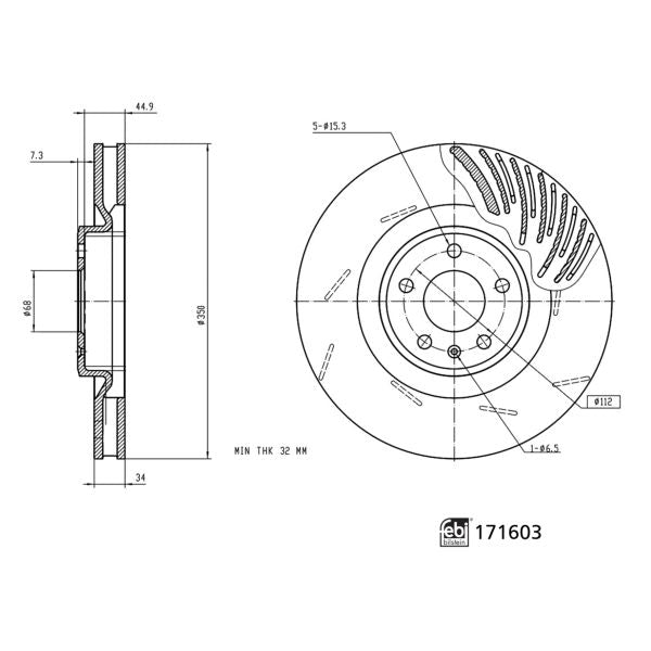 HALDEX 950352022 Parking Brake Brake Valve Repair Kit