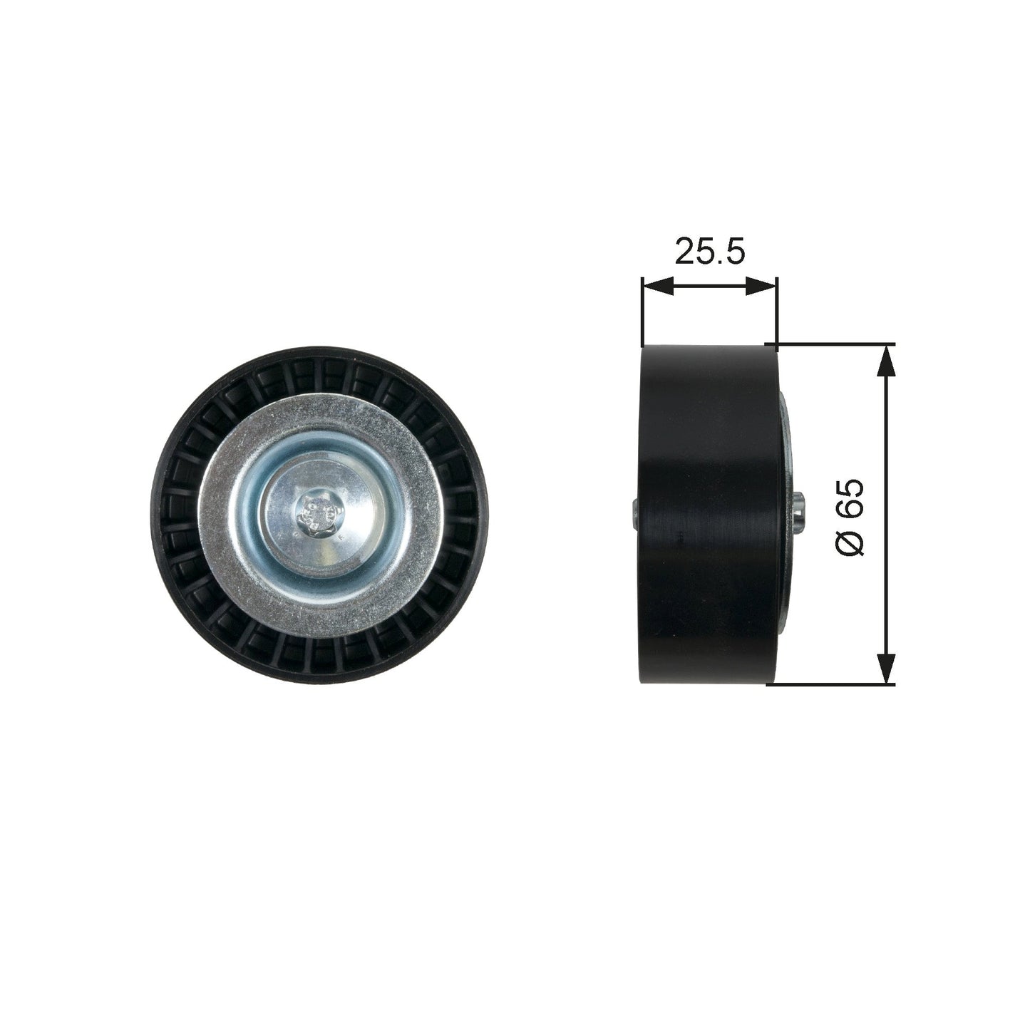 GATES GATT36454 V-Ribbed Belt Deflection/Guide Pulley