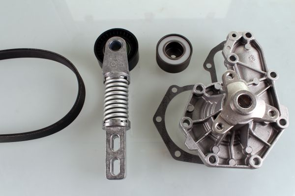 HEPU PK00543 Water Pump + V-Ribbed Belt Kit