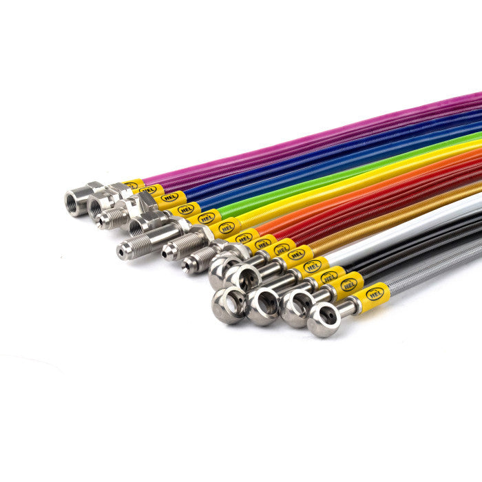 HEL Performance HBF7168 Standard Replacement Brake Lines Stainless Steel Braided - 2 Front