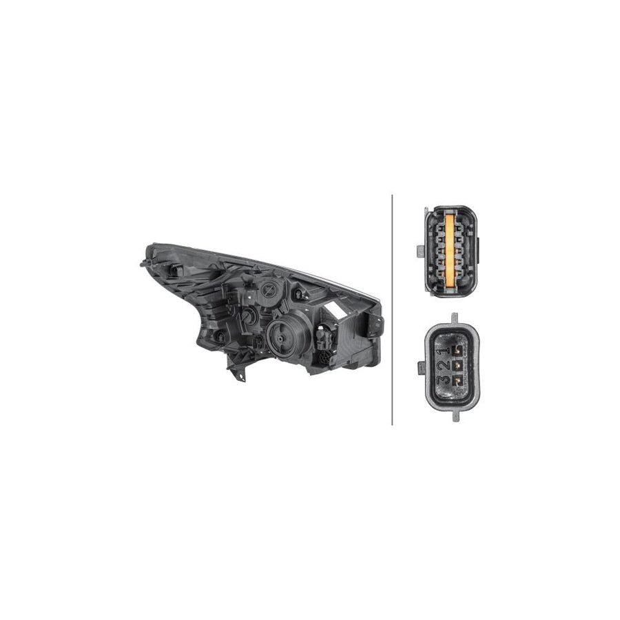 Hella 1EE 011 410-451 Headlight For Fiat Talento