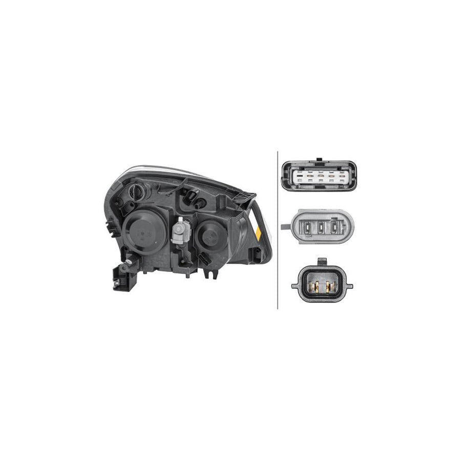 Hella 1EF 238 042-011 Headlight For Nissan Qashqai / Qashqai+2 I (J10, NJ10)