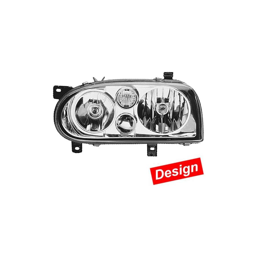 Hella 1LJ 008 758-011 Headlight For VW Golf