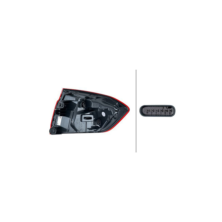 Hella 2SD 012 147-311 Rear Light For BMW 3 Saloon (F30, F80)