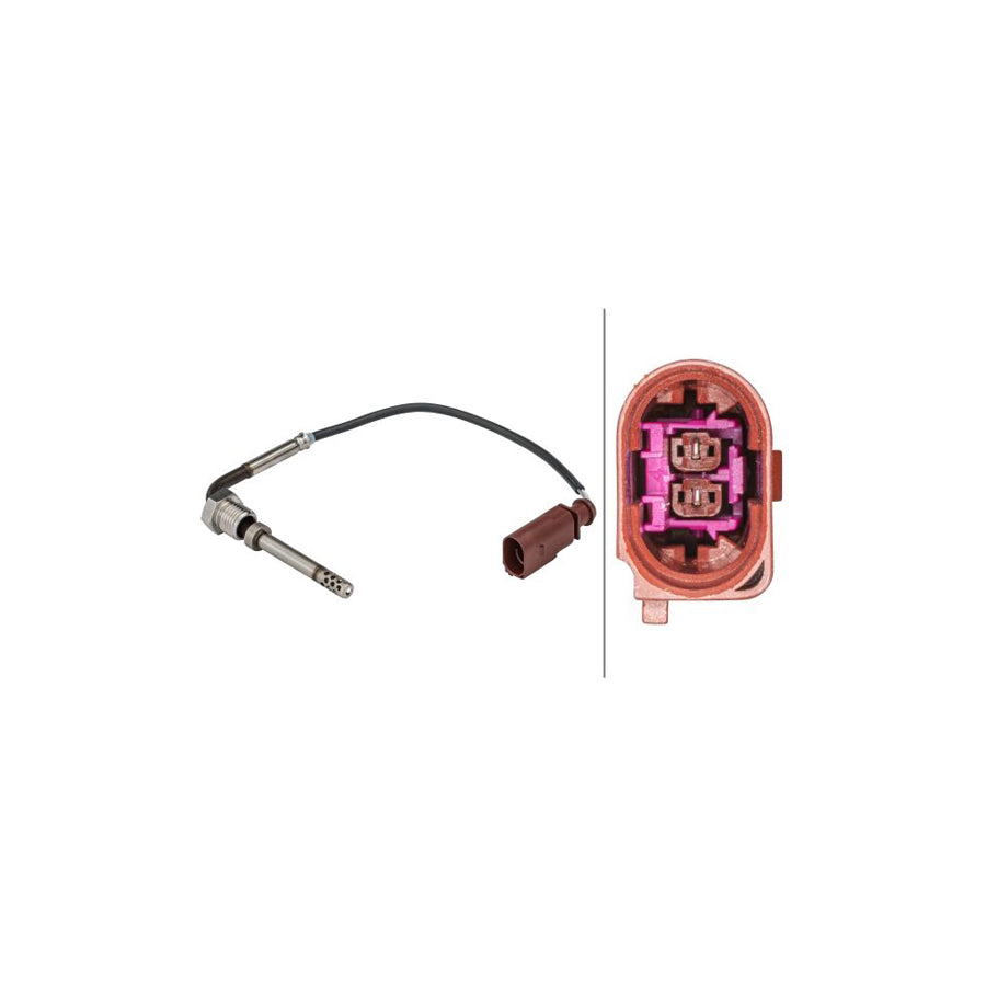 Hella 6PT 358 181-631 Sensor, Exhaust Gas Temperature For VW Touareg II (7P5, 7P6)