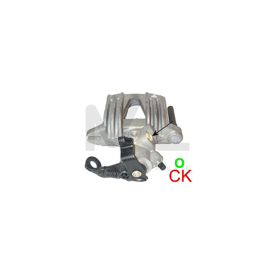 HELLA 8AC 355 382-351 Brake Caliper without holder