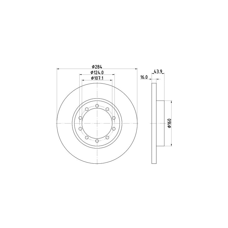 Hella 8AW 355 532-581 Wheel Brake Cylinder