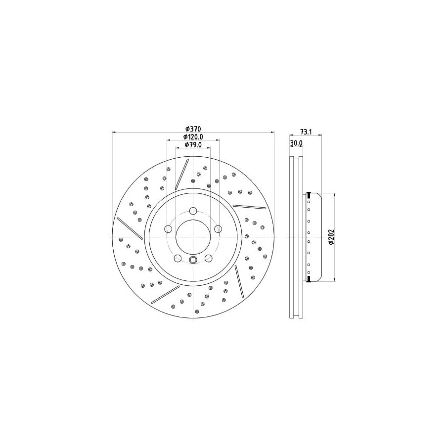 Hella 8AW 355 532-681 Wheel Brake Cylinder For Volvo 340-360
