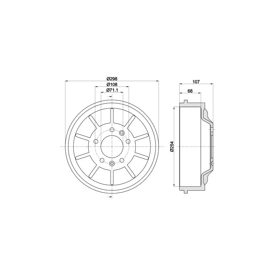 Hella 8AW 355 532-781 Wheel Brake Cylinder