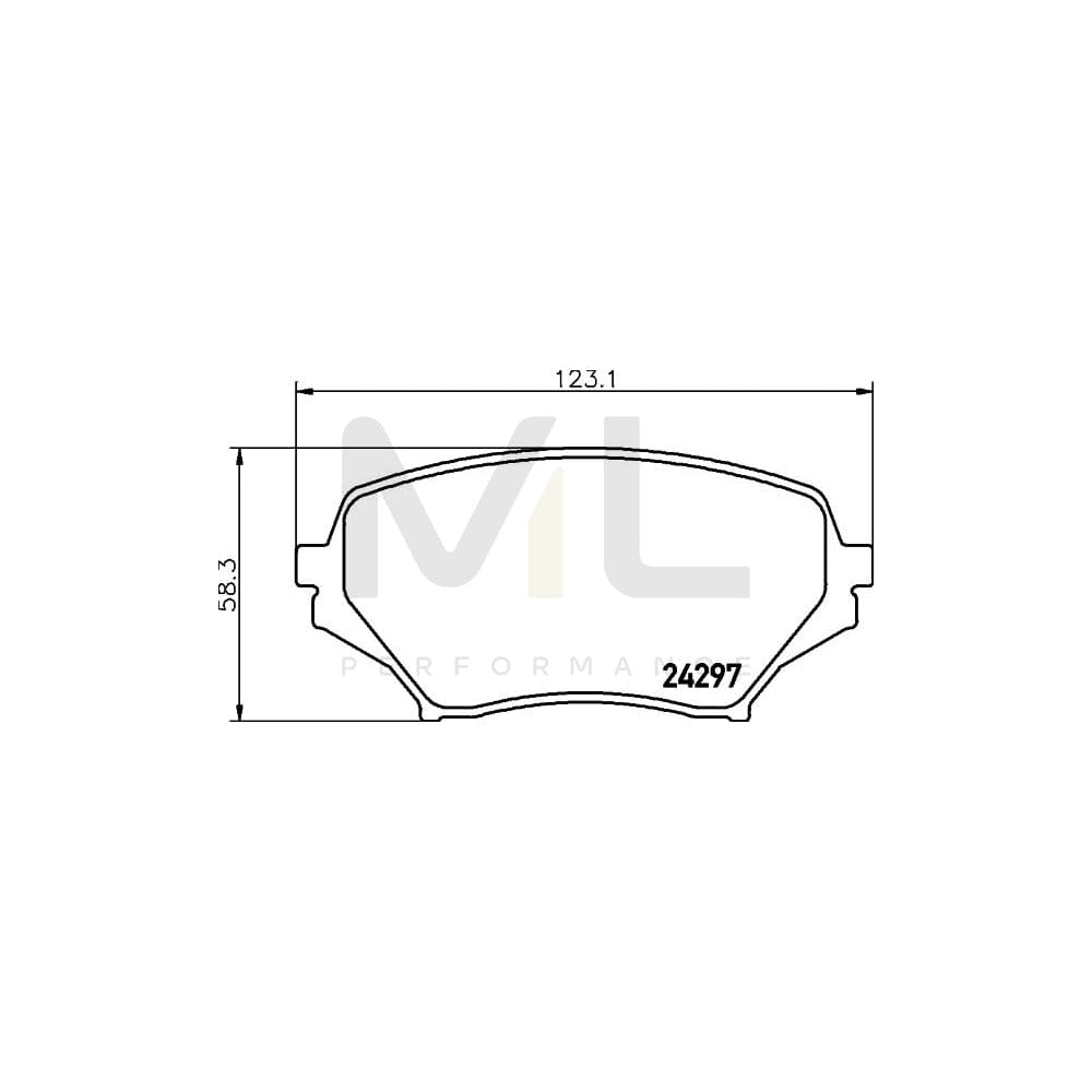 Hella 8DB 355 006-771 Brake Pad Set For Mazda Mx-5 Iii (Nc) Not Prepared For Wear Indicator