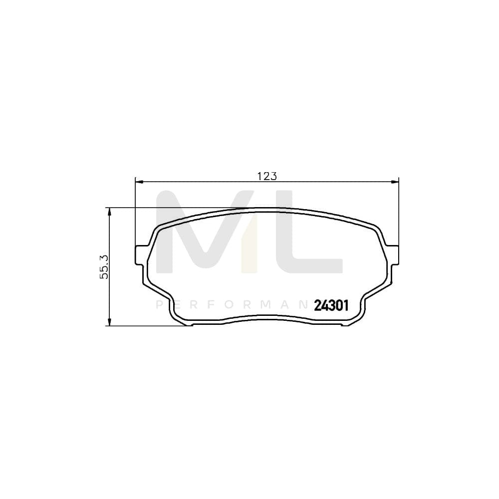 Hella 8DB 355 006-941 Brake Pad Set For Suzuki Grand Vitara I Off-Road (Ft, Ht) Not Prepared For Wear Indicator