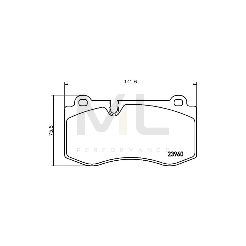 Hella 8DB 355 011-401 Brake Pad Set Prepared For Wear Indicator