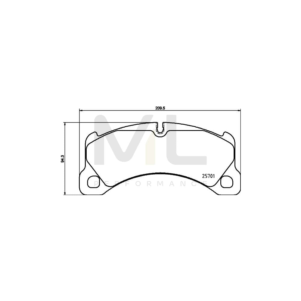 Hella 8DB 355 021-191 Brake Pad Set Prepared For Wear Indicator, With Accessories