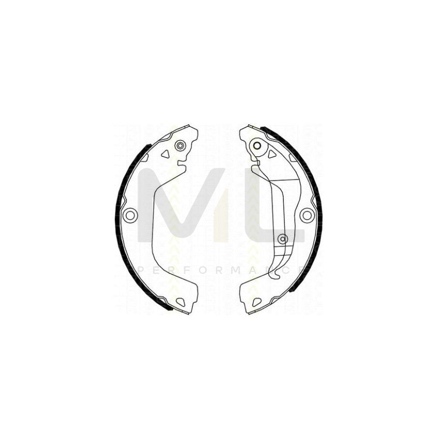 HELLA 8DB 355 022-391 Brake Shoe Set for CHEVROLET CRUZE with handbrake lever