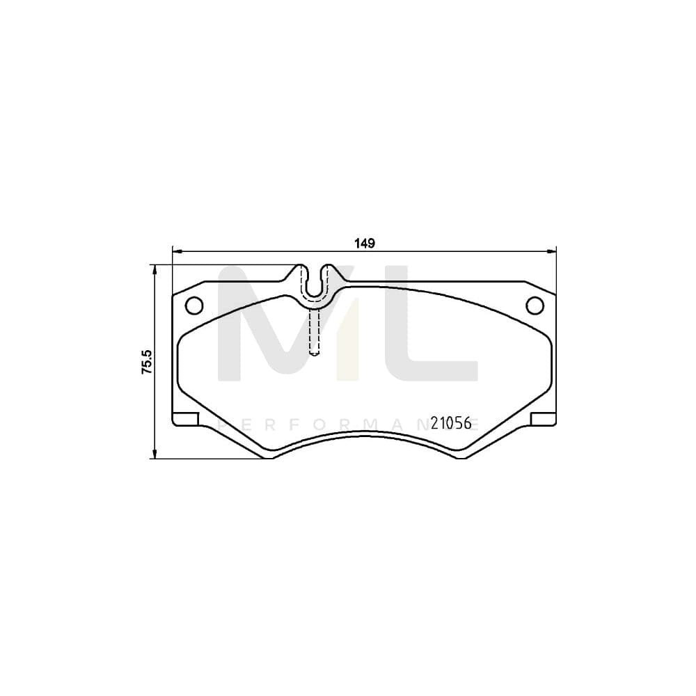 Hella 8DB 355 025-721 Brake Pad Set Prepared For Wear Indicator