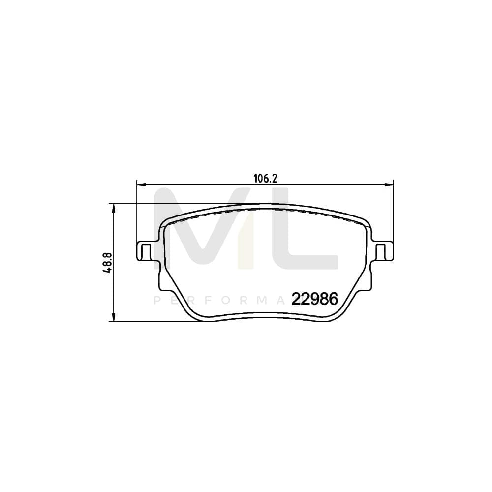 Hella 8DB 355 039-021 Brake Pad Set Not Prepared For Wear Indicator, With Brake Caliper Screws, With Accessories