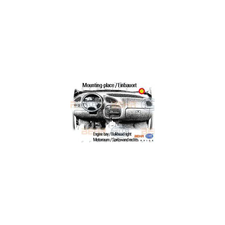 Hella 8EW 009 100-041 Interior Blower