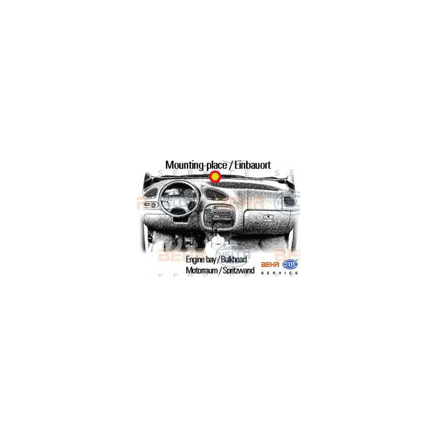 Hella 8EW 009 100-491 Interior Blower