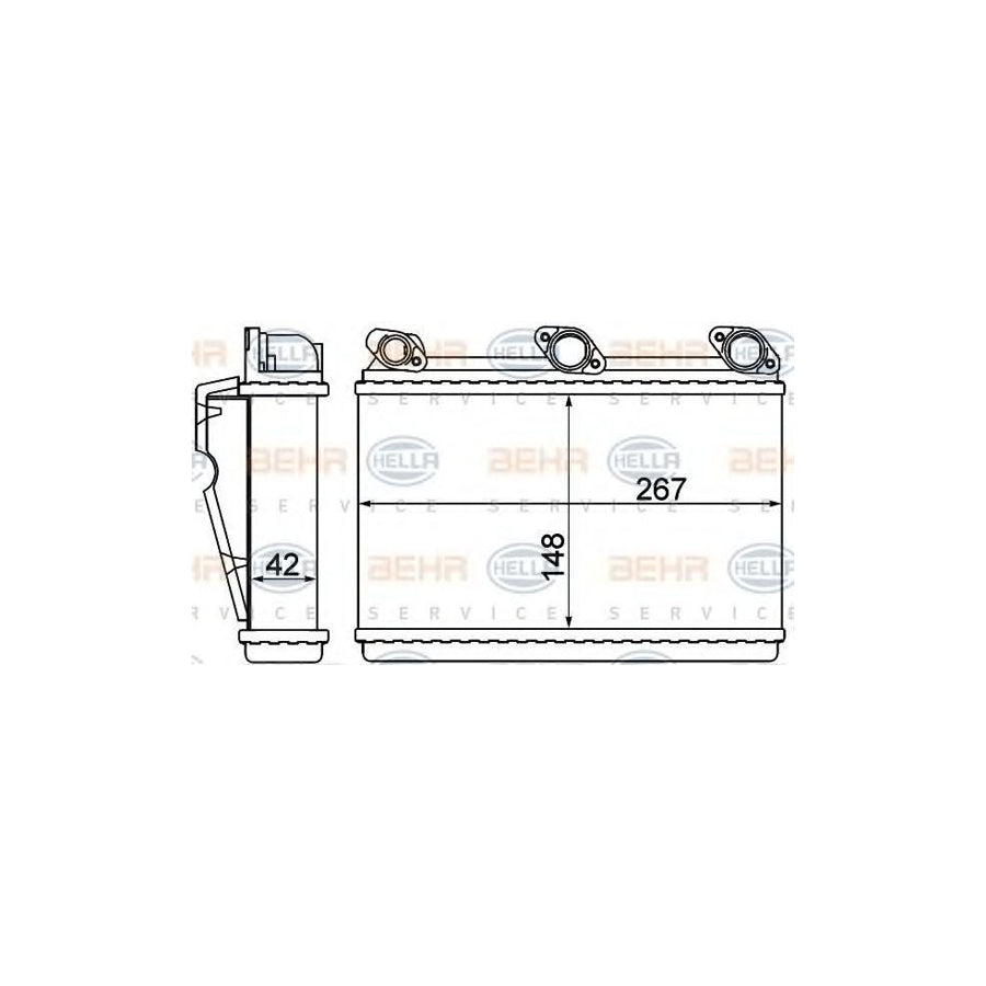 Hella 8FH 351 000-521 Heater Matrix