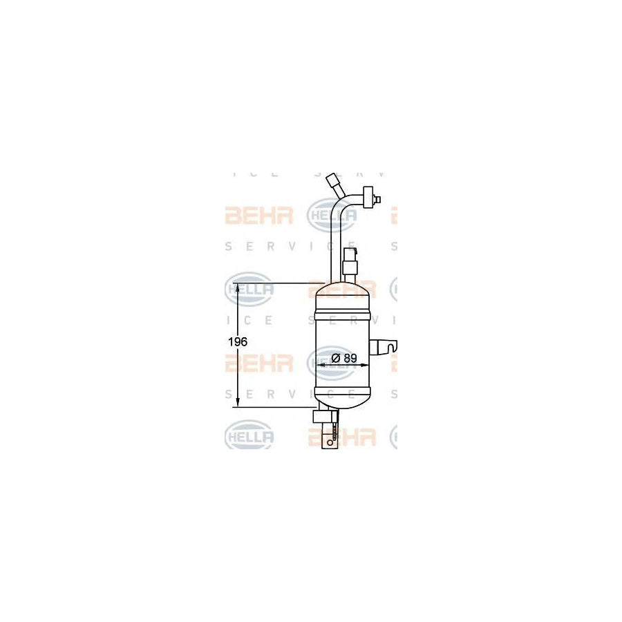 Hella 8FT 351 192-341 Dryer, Air Conditioning