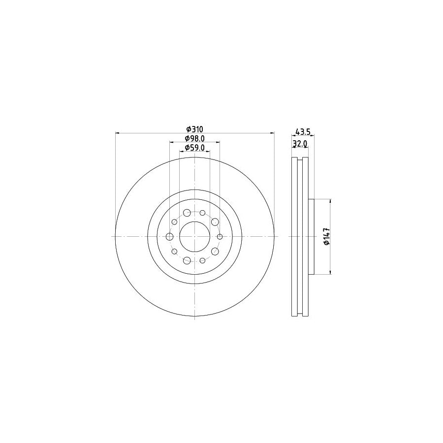 Hella 8FT 351 197-311 Dryer, Air Conditioning