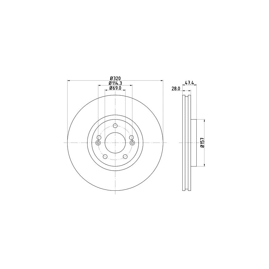 Hella 8FT 351 335-041 Dryer, Air Conditioning