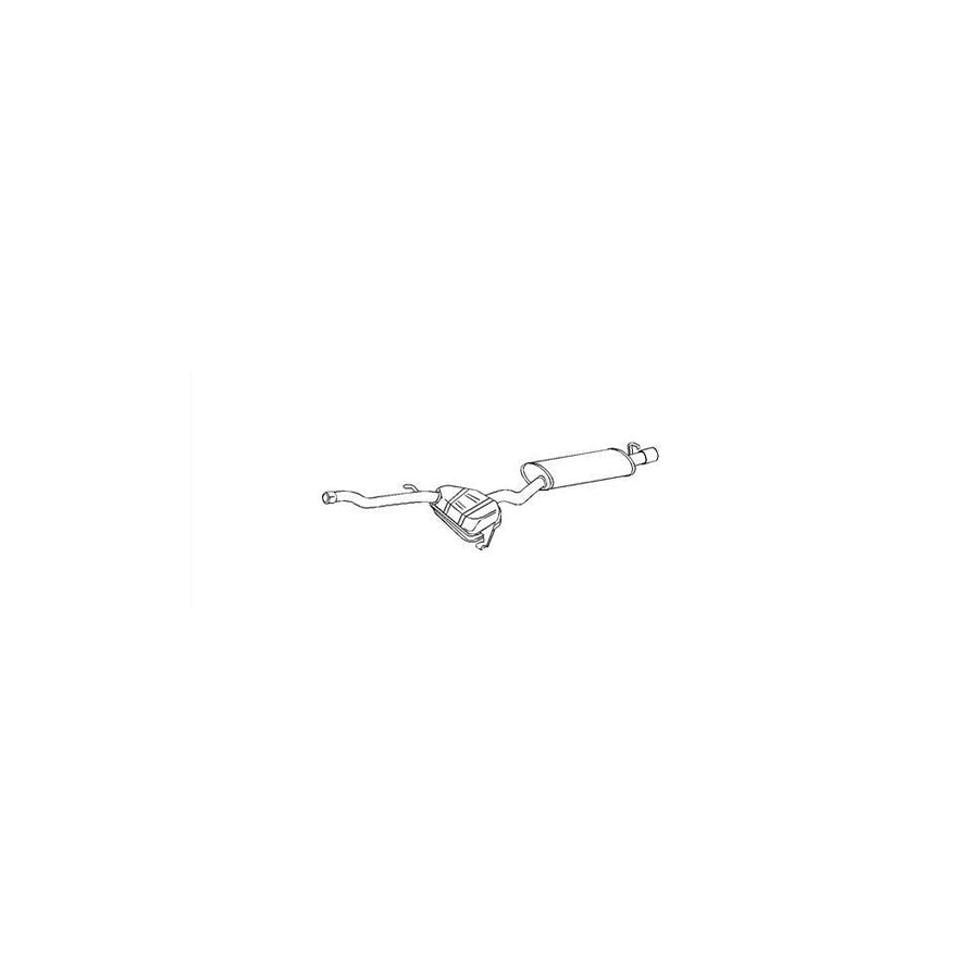 Hella 8LD 366 028-811 Rear Silencer For Fiat Tipo Hatchback (160)