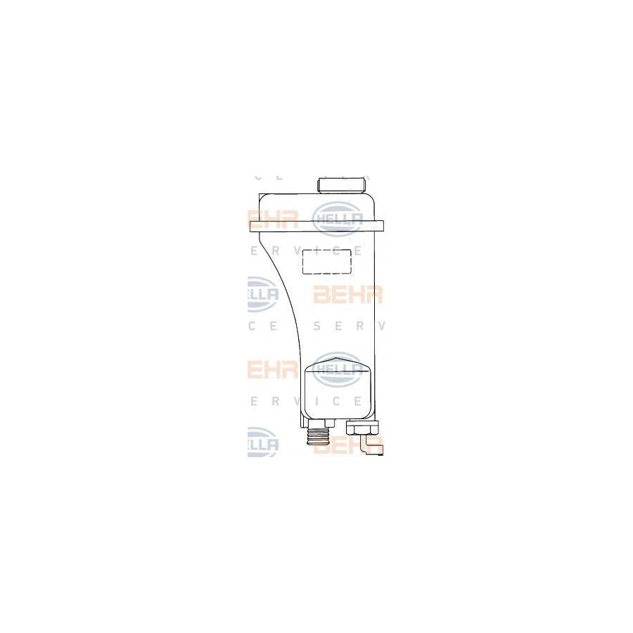 Hella 8MA 376 705-411 Coolant Expansion Tank