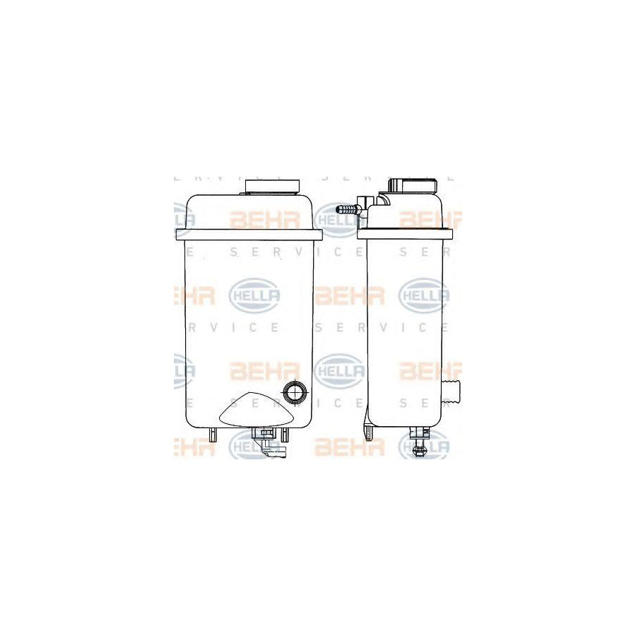 Hella 8MA 376 705-431 Coolant Expansion Tank For BMW 7 (E38)