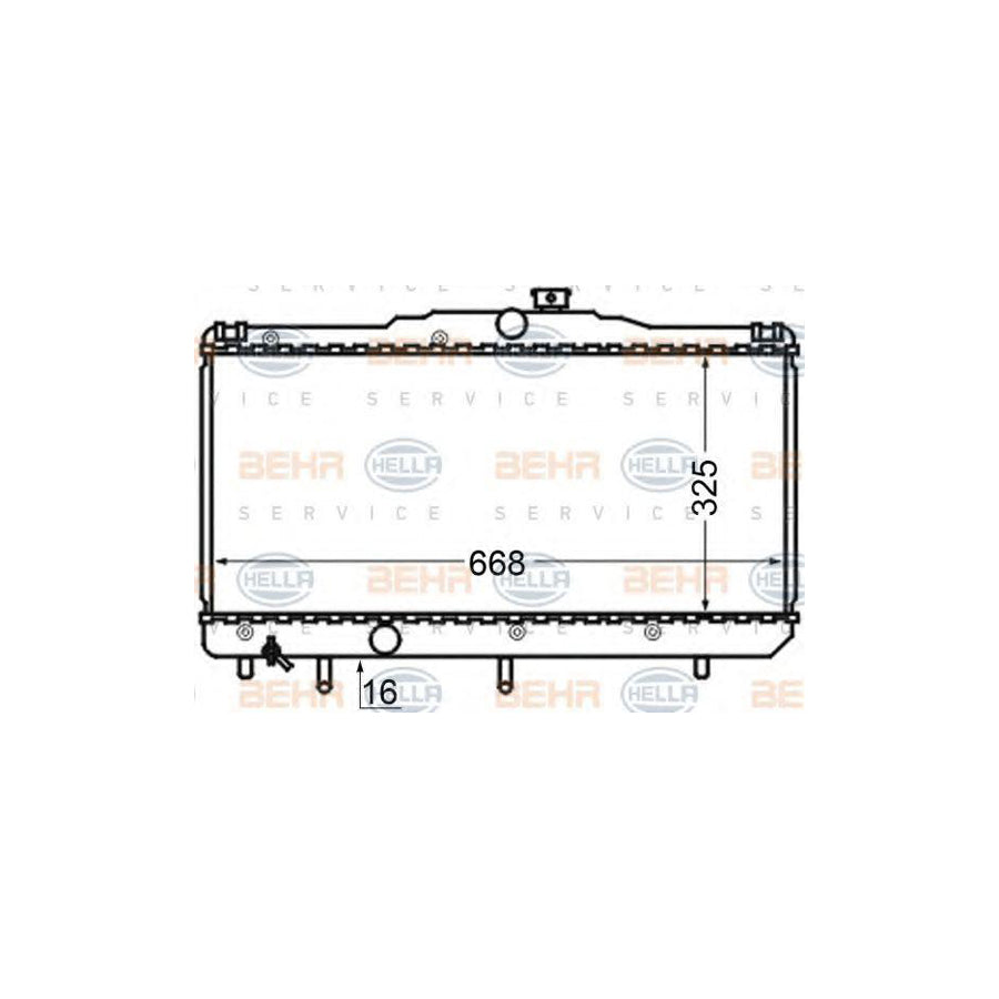 Hella 8MK 376 704-551 Engine Radiator