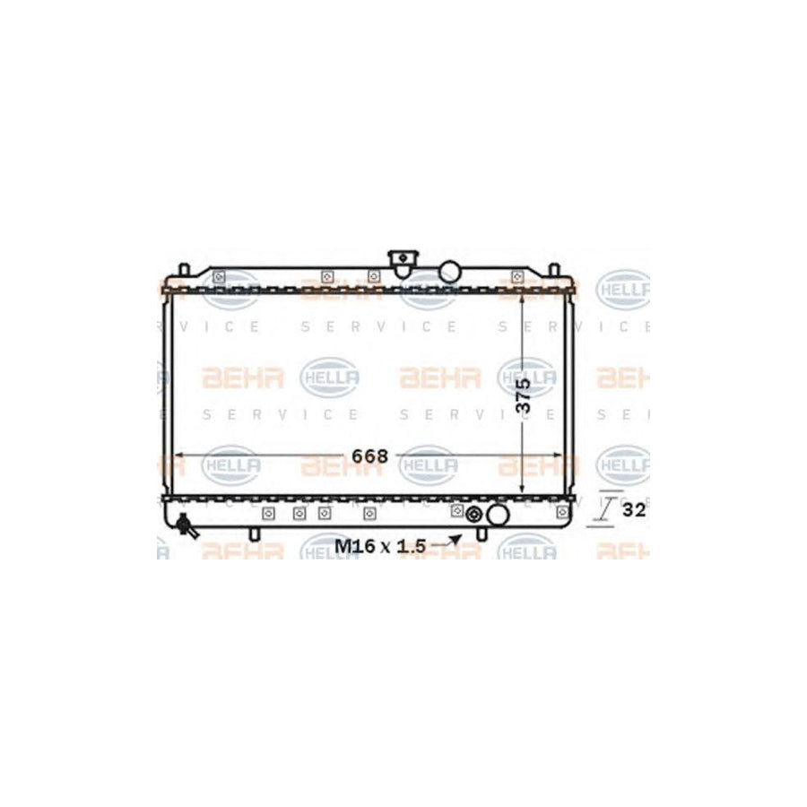 Hella 8MK 376 704-711 Engine Radiator
