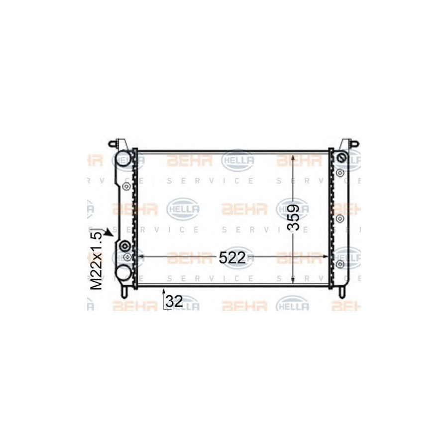 Hella 8MK 376 704-781 Engine Radiator