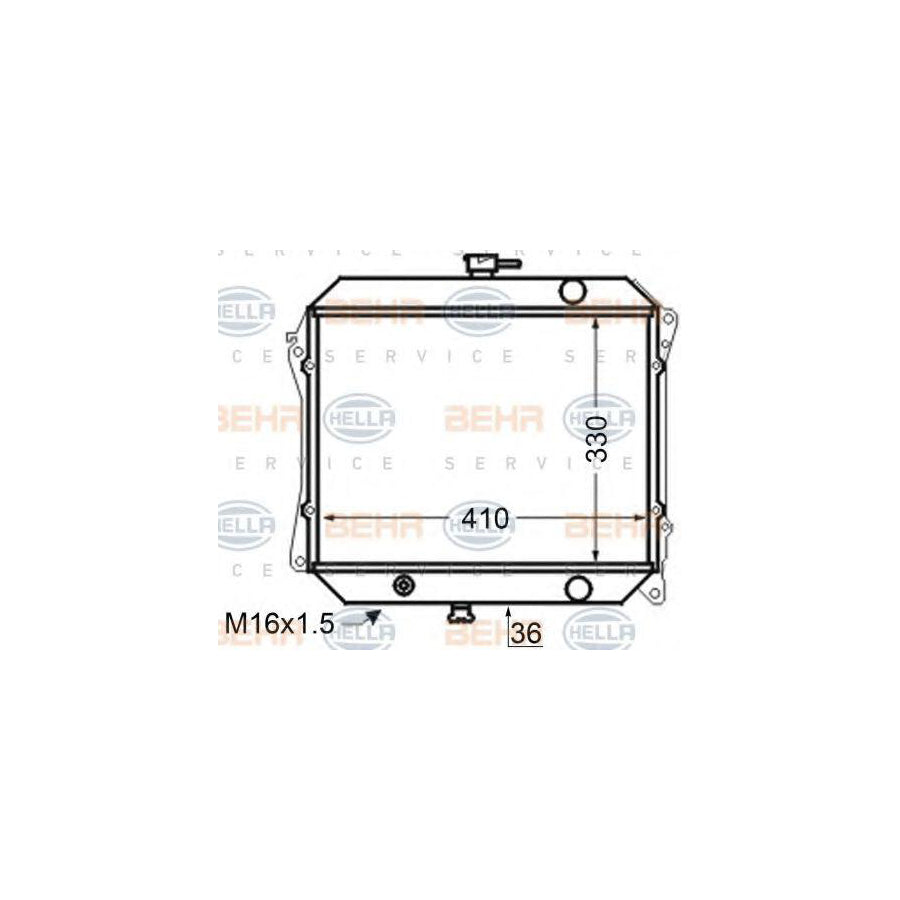 Hella 8MK 376 705-521 Engine Radiator