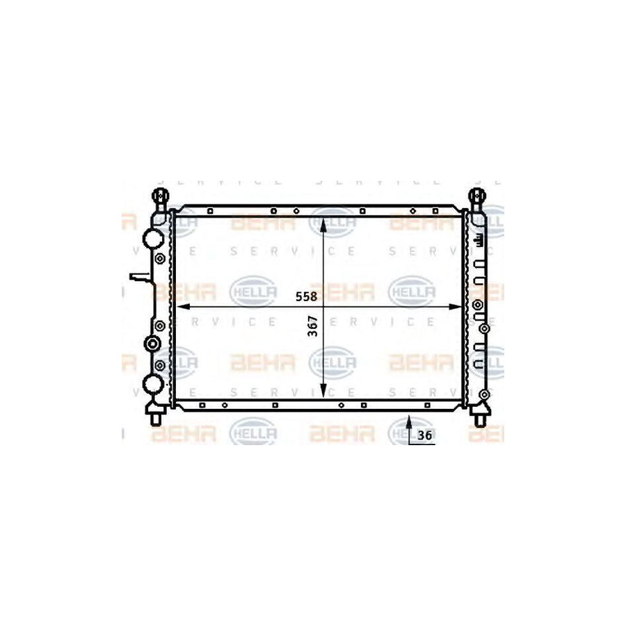 Hella 8MK 376 707-001 Engine Radiator