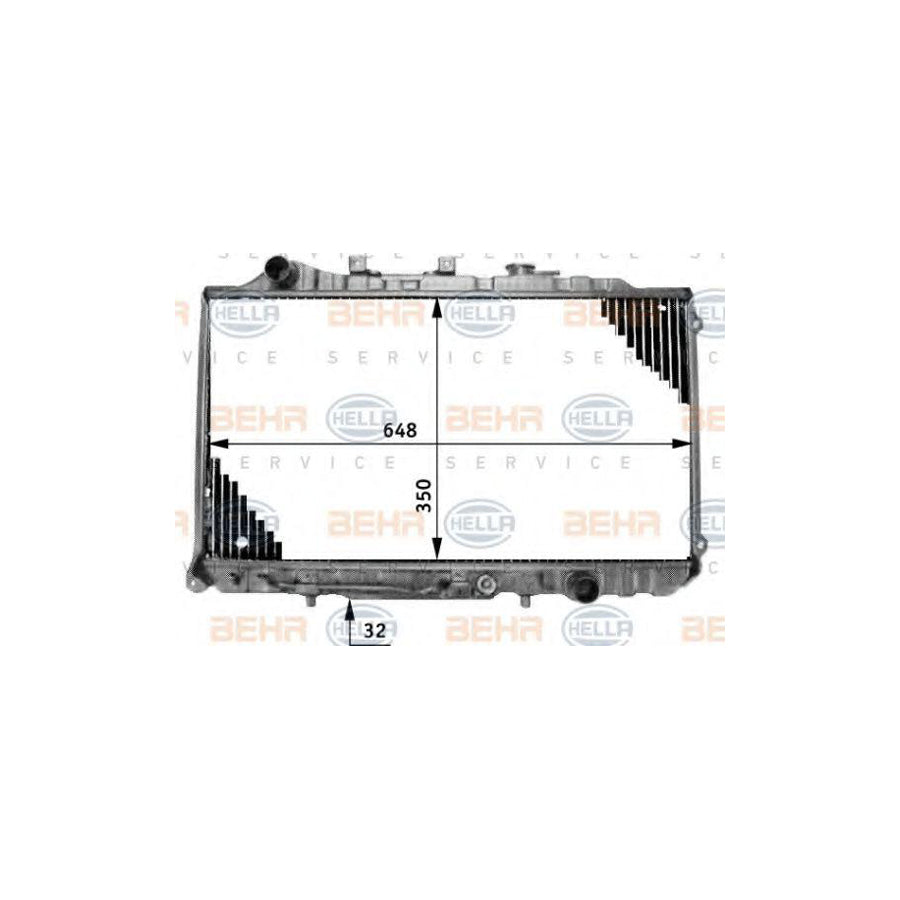 Hella 8MK 376 708-021 Engine Radiator