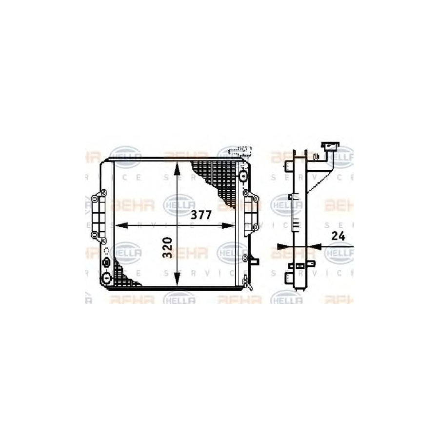 Hella 8MK 376 708-721 Engine Radiator