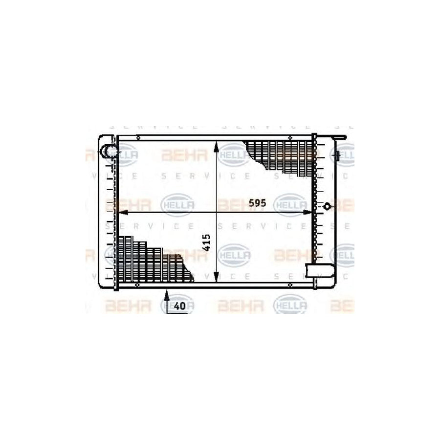Hella 8MK 376 709-011 Engine Radiator