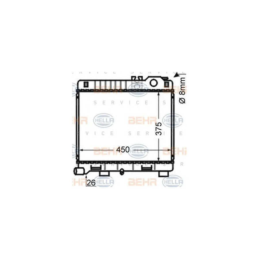 Hella 8MK 376 710-181 Engine Radiator