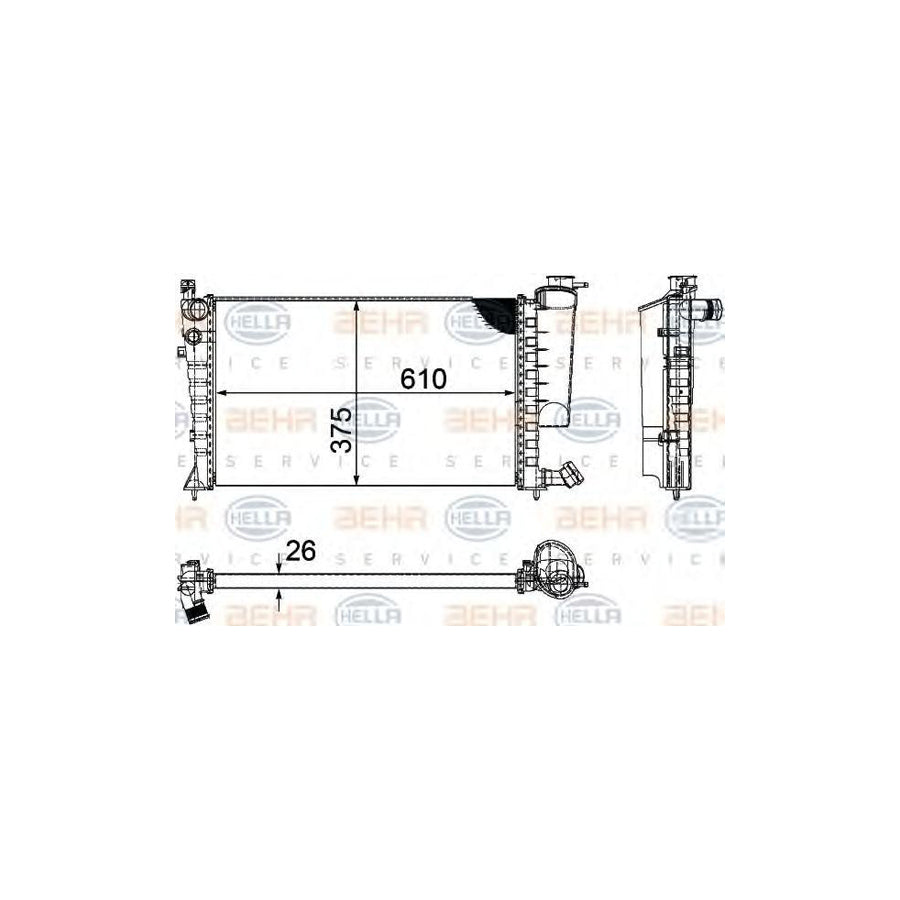 Hella 8MK 376 710-264 Engine Radiator