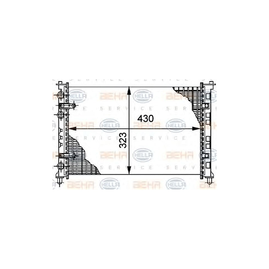 Hella 8MK 376 712-084 Engine Radiator