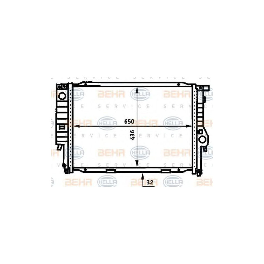 Hella 8MK 376 713-281 Engine Radiator