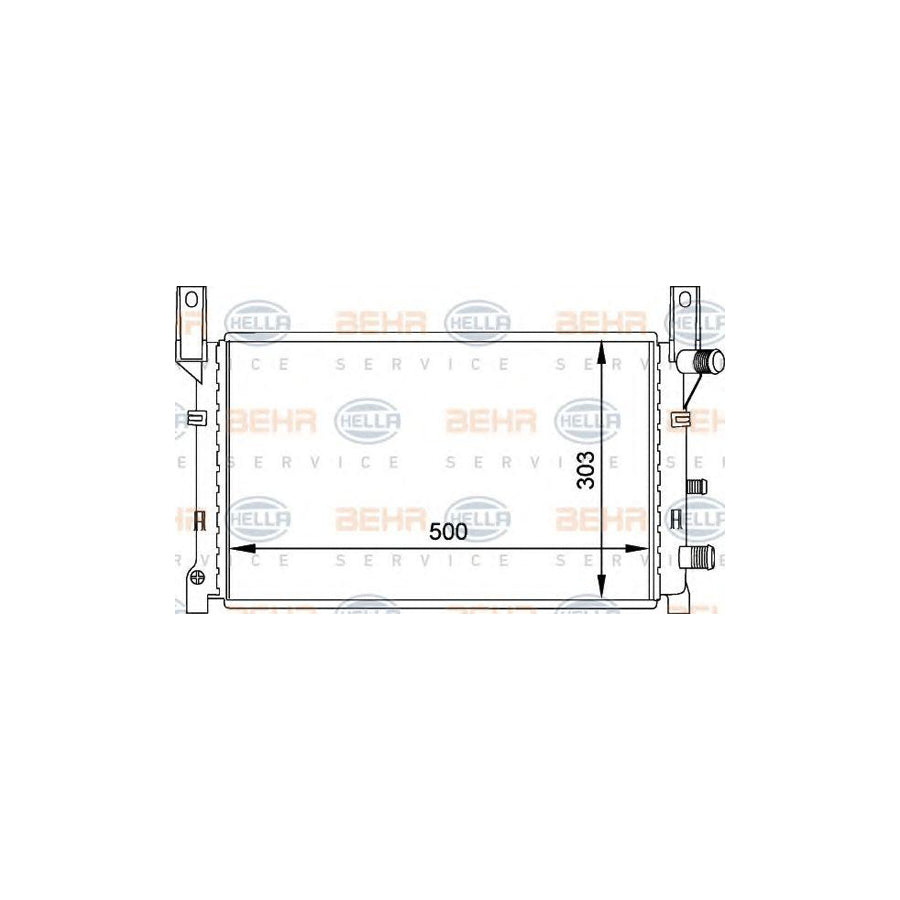 Hella 8MK 376 713-411 Engine Radiator