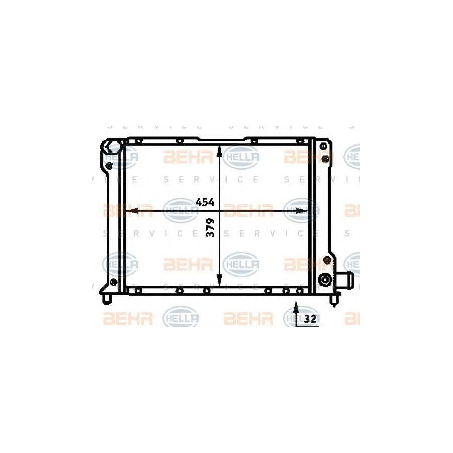 Hella 8MK 376 713-661 Engine Radiator