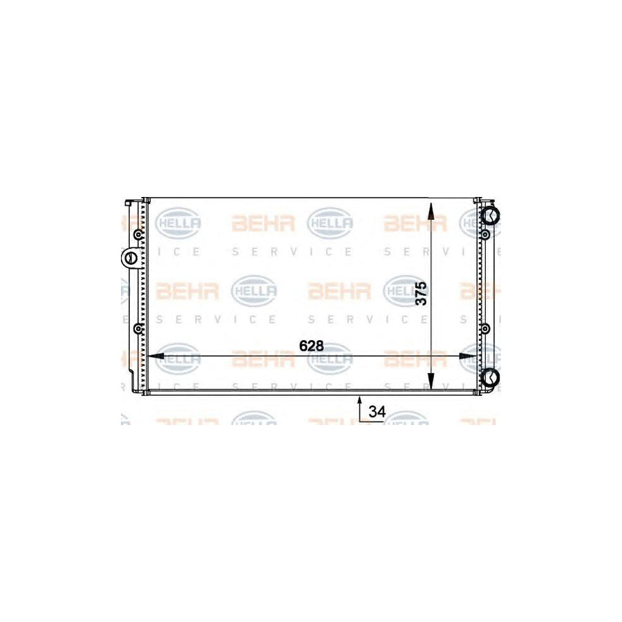 Hella 8MK 376 714-041 Engine Radiator