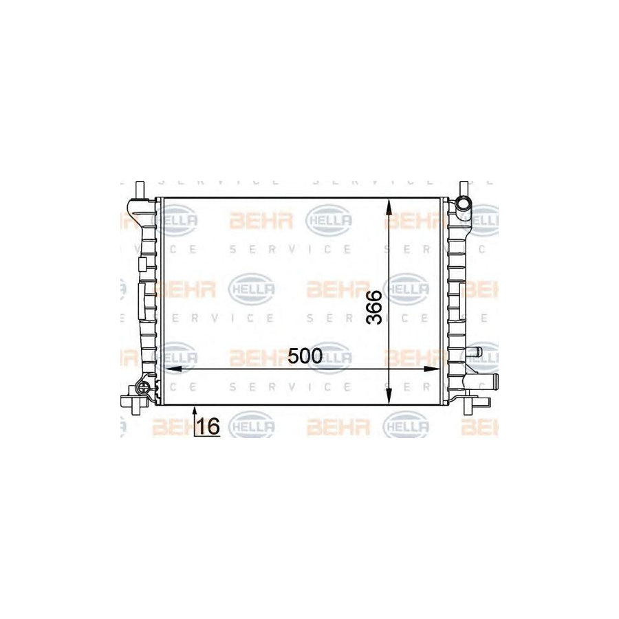 Hella 8MK 376 714-061 Engine Radiator