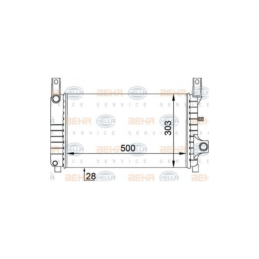 Hella 8MK 376 714-194 Engine Radiator
