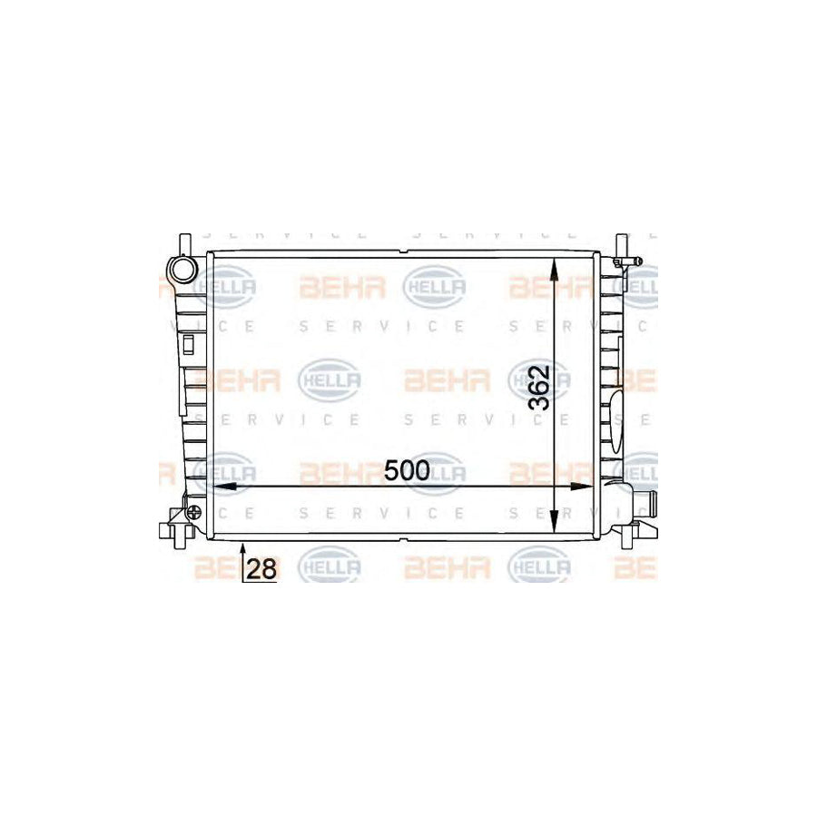 Hella 8MK 376 714-244 Engine Radiator