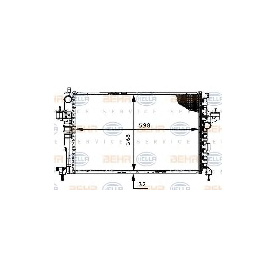 Hella 8MK 376 714-384 Engine Radiator
